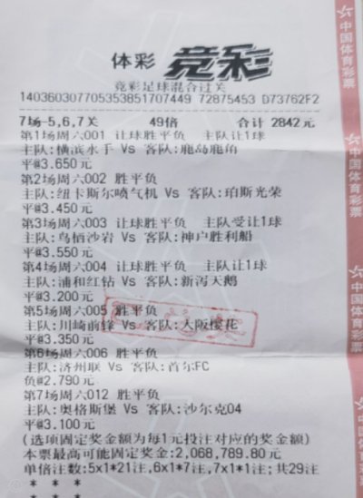新季竞彩比分神单涌现:40元擒7.2万&70元揽1.6万